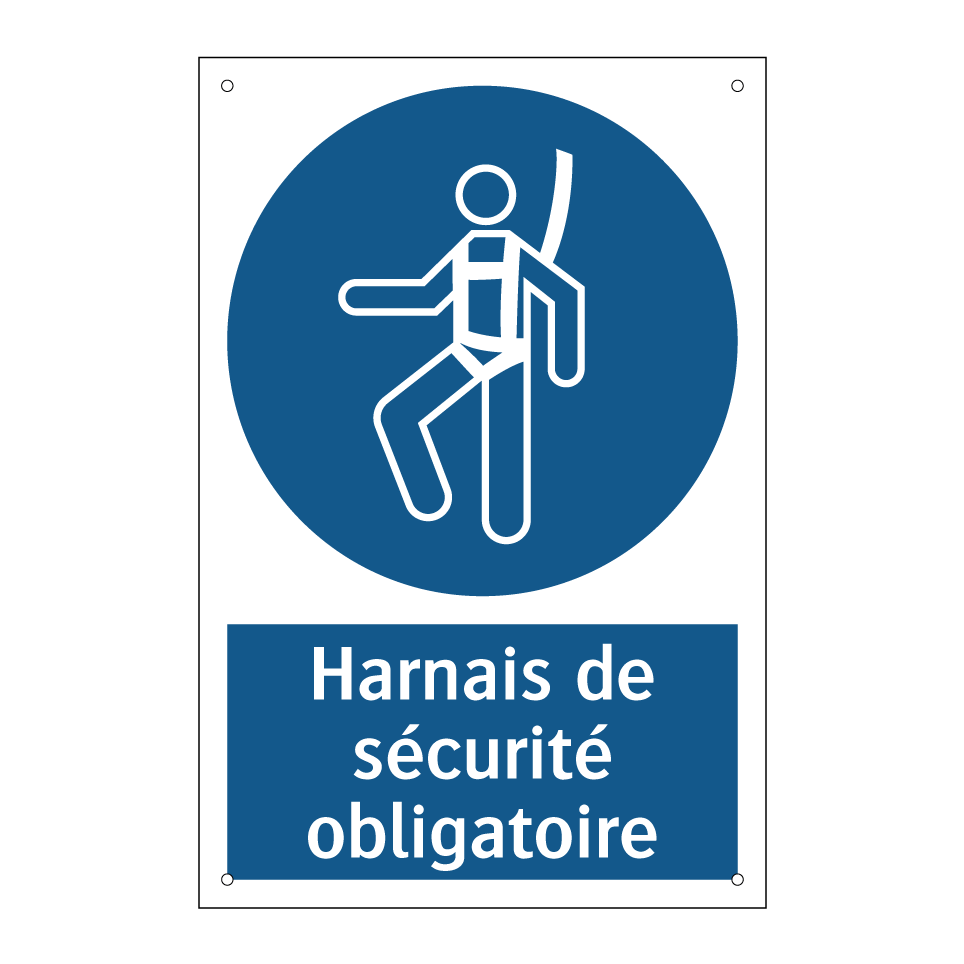 Harnais de sécurité obligatoire