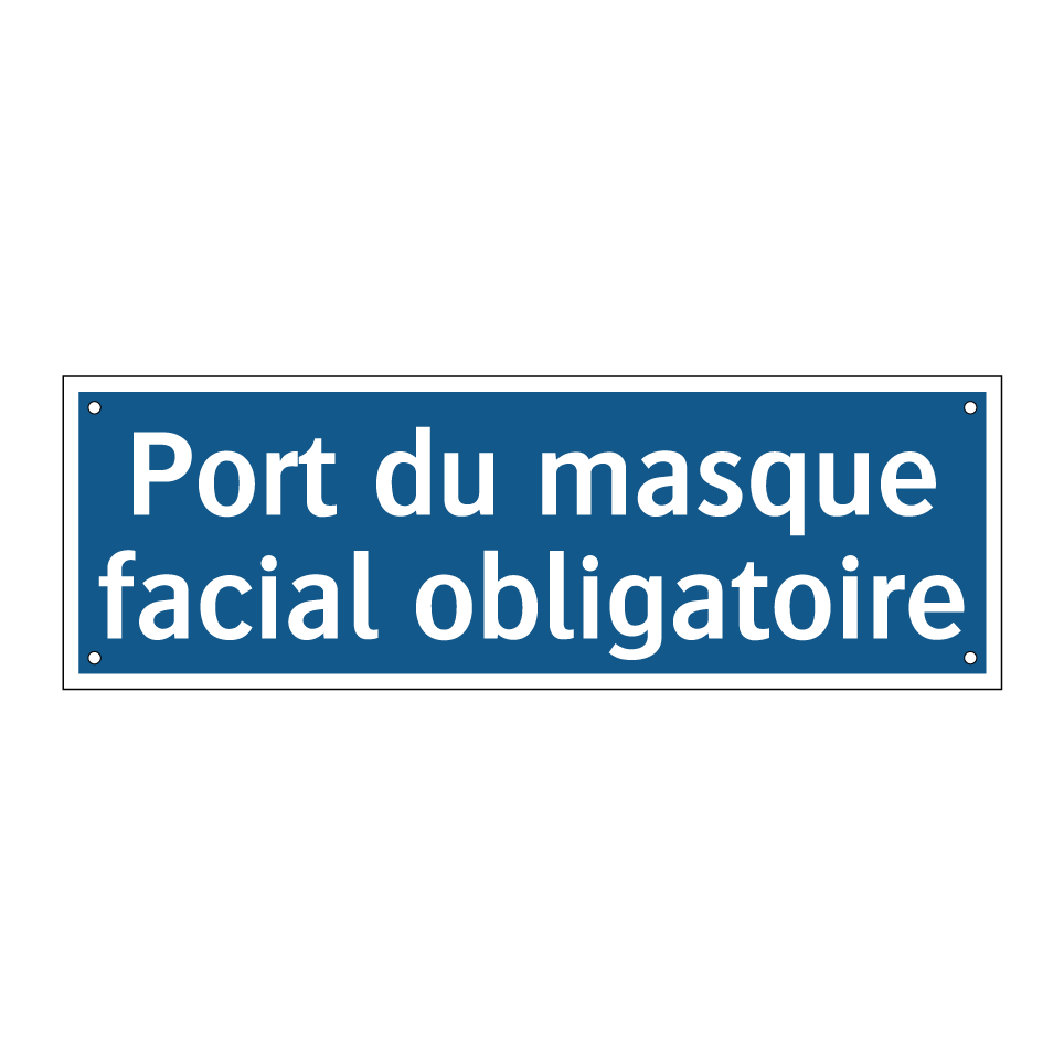 Port du masque facial obligatoire