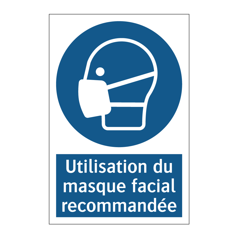 Utilisation du masque facial recommandée