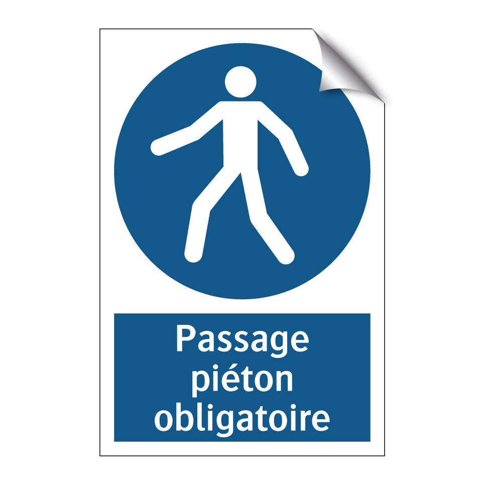 Passage piéton obligatoire