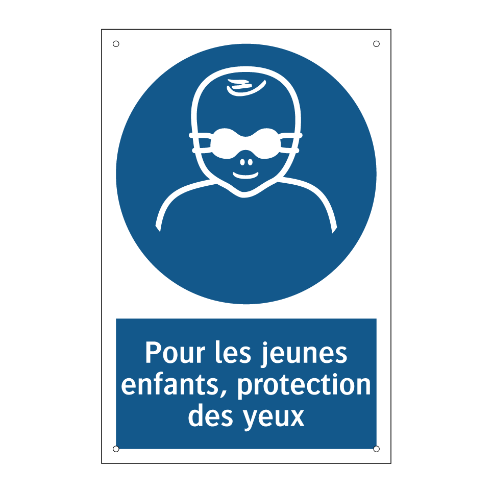 Pour les jeunes enfants, protection des yeux