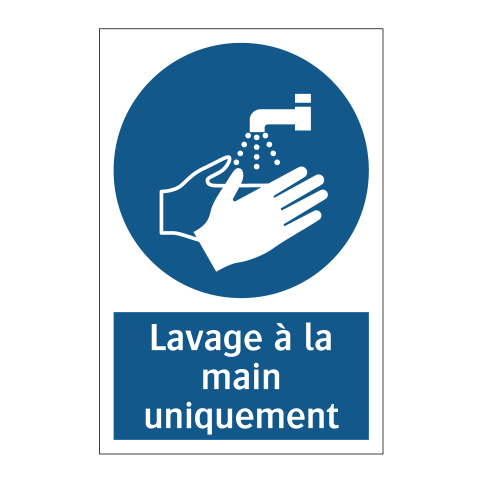 Lavage à la main uniquement