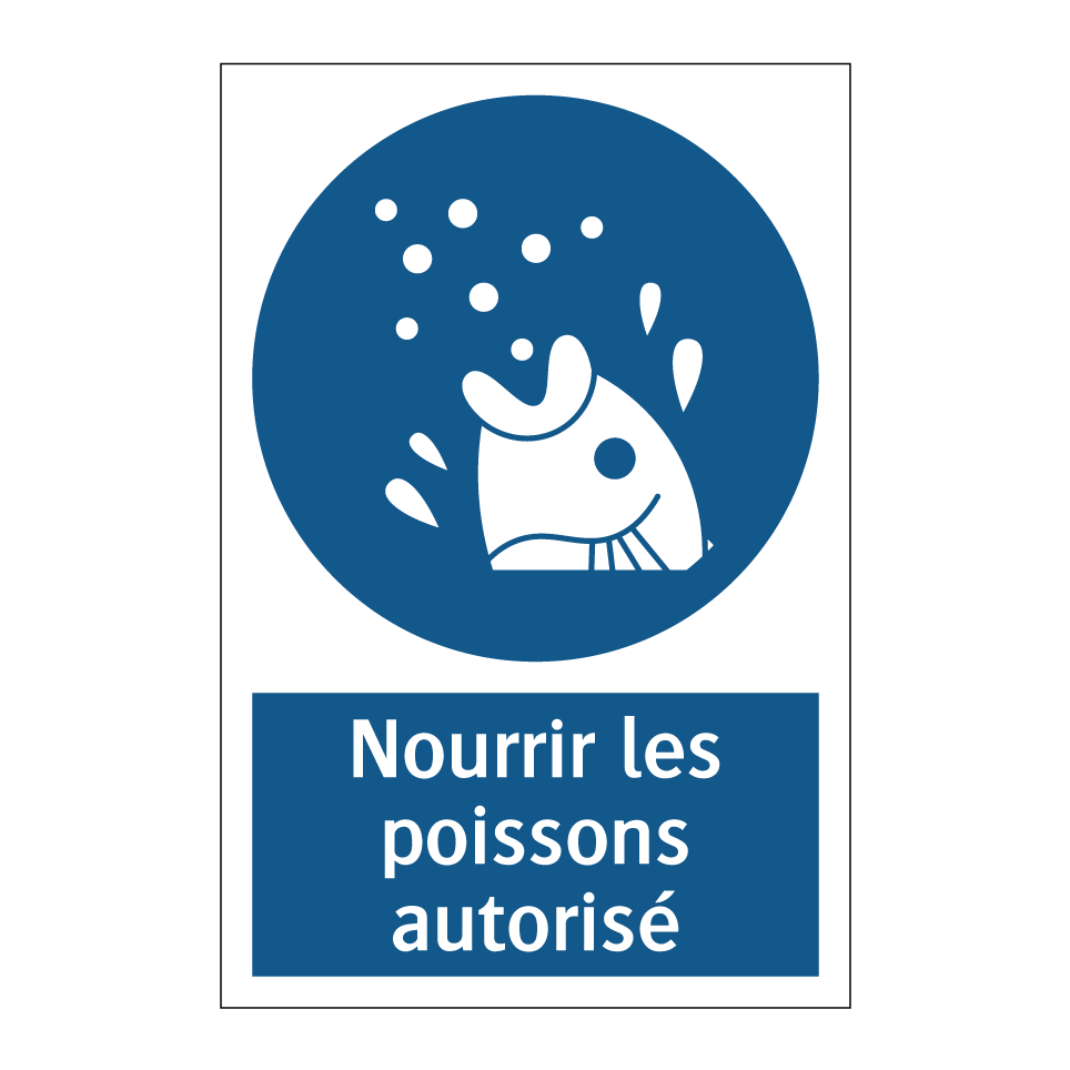 Nourrir les poissons autorisé