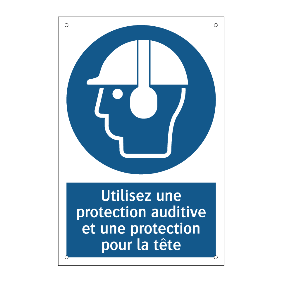 Utilisez une protection auditive et une protection pour la tête