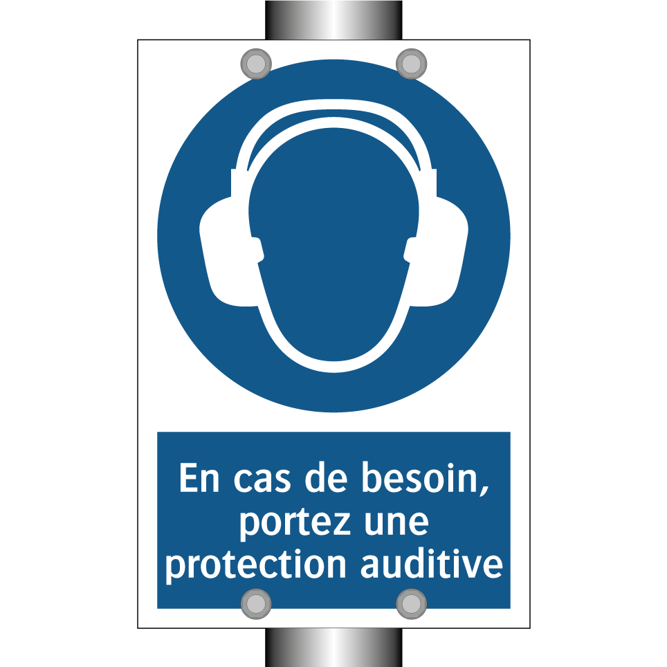 En cas de besoin, portez une protection auditive