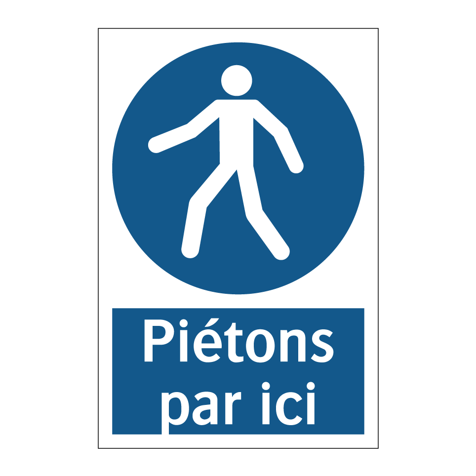 Piétons par ici