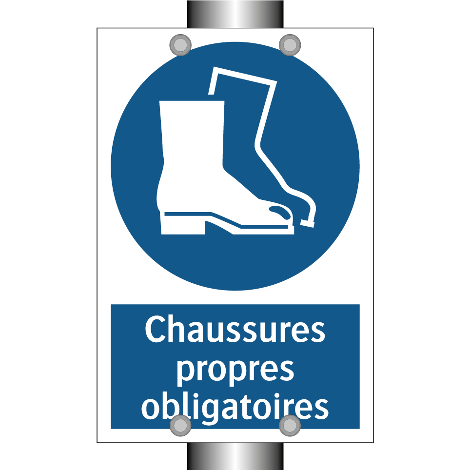 Chaussures propres obligatoires