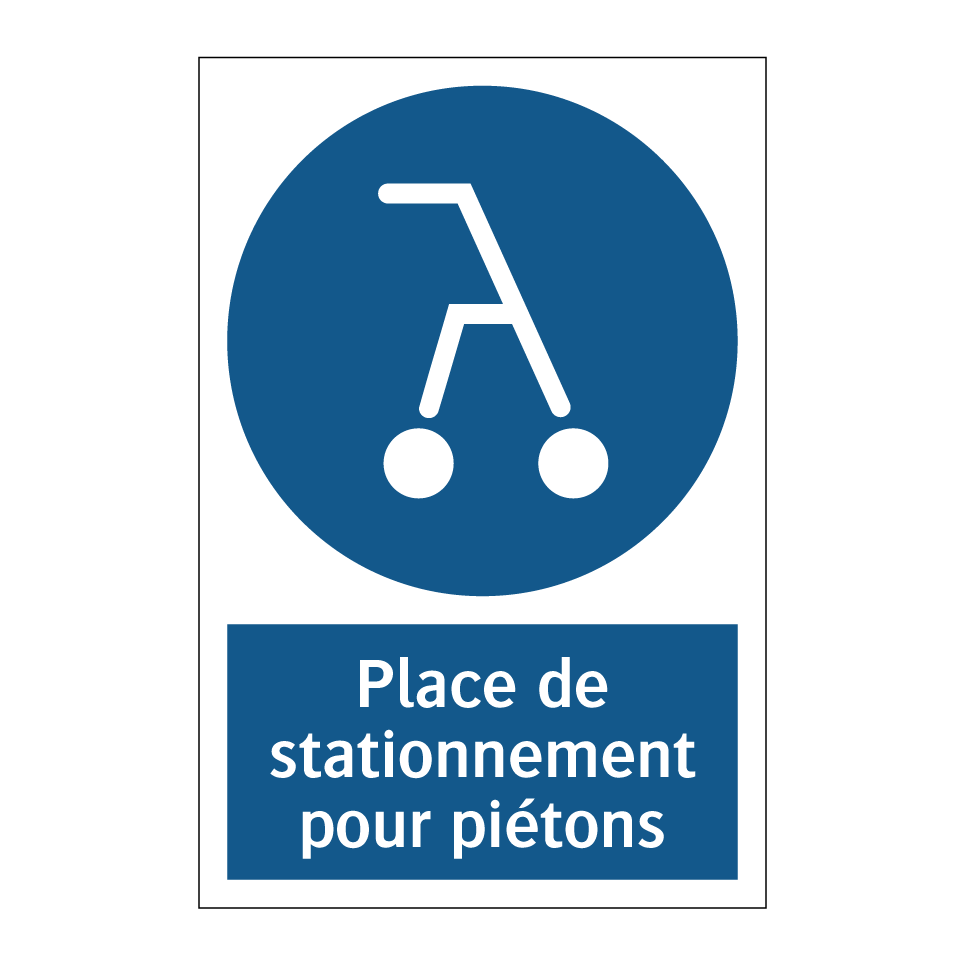 Place de stationnement pour piétons