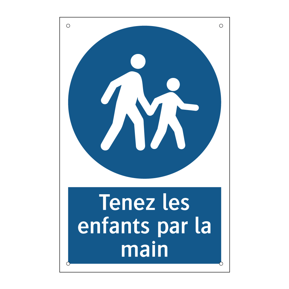 Tenez les enfants par la main