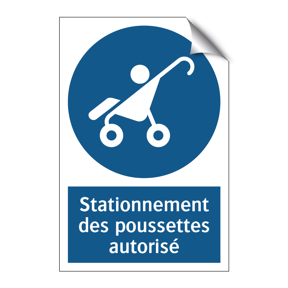 Stationnement des poussettes autorisé