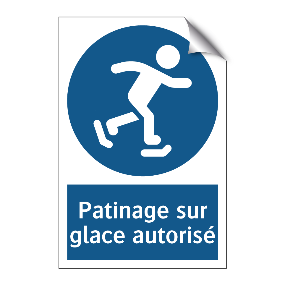 Patinage sur glace autorisé