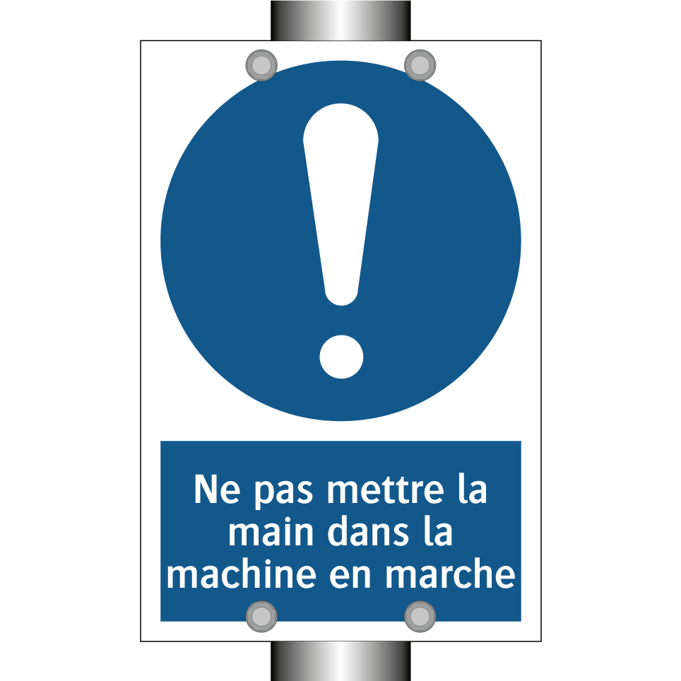 Ne pas mettre la main dans la machine en marche