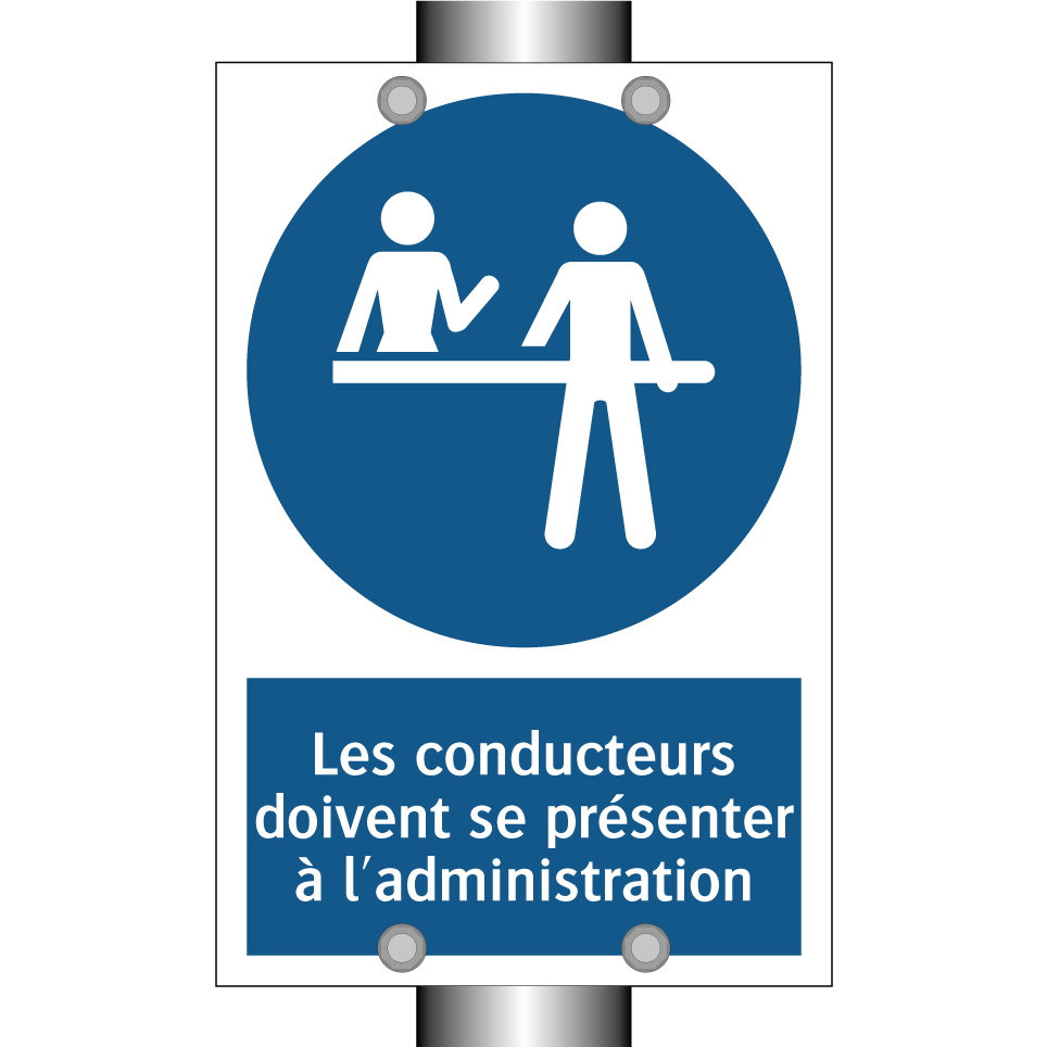 Les conducteurs doivent se présenter à l'administration