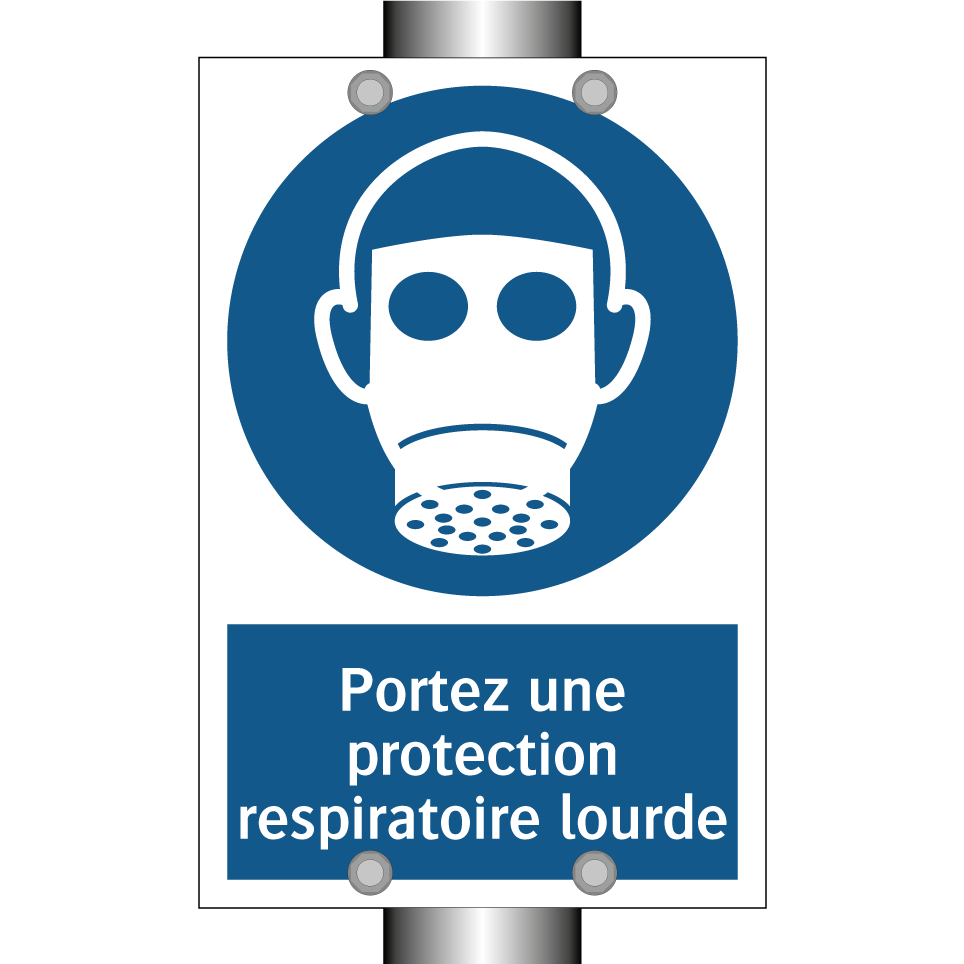 Portez une protection respiratoire lourde