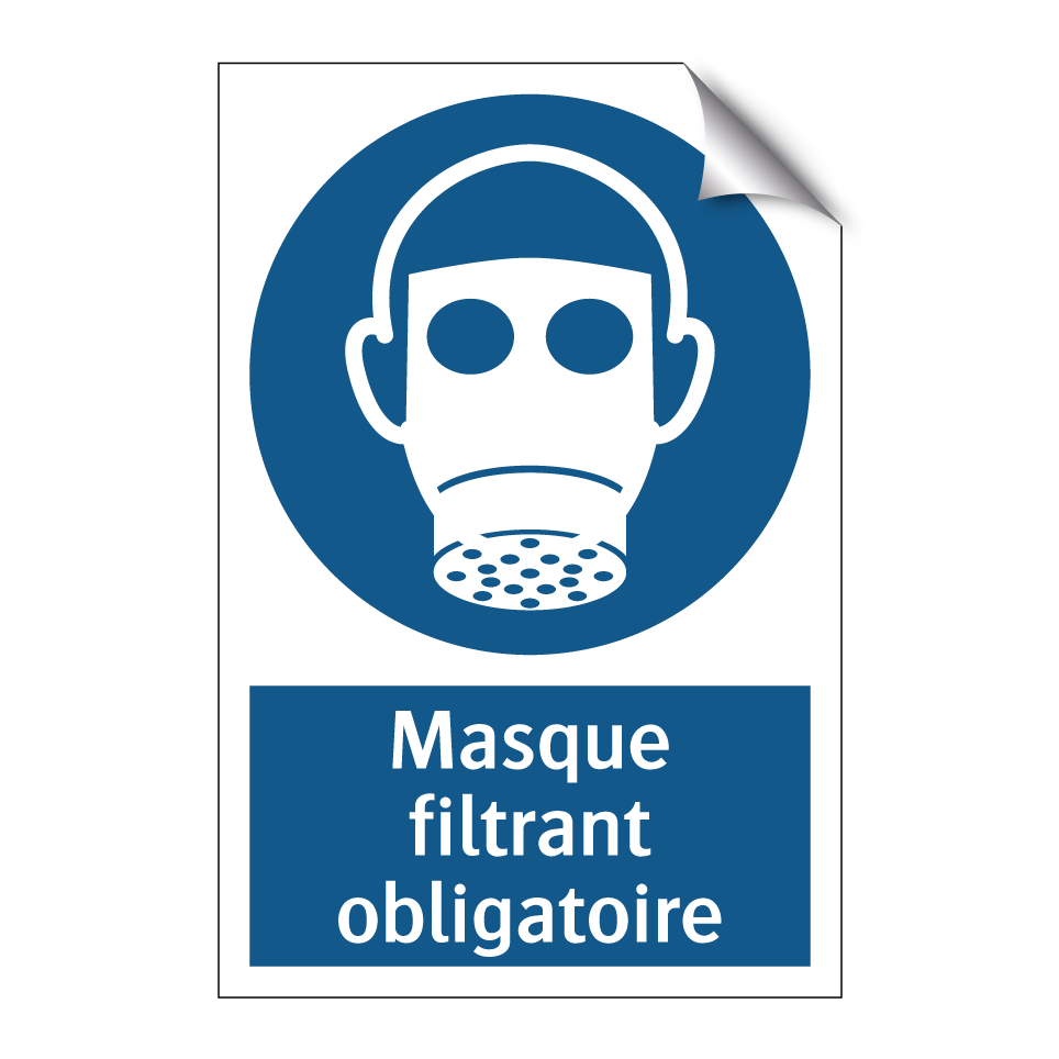 Masque filtrant obligatoire