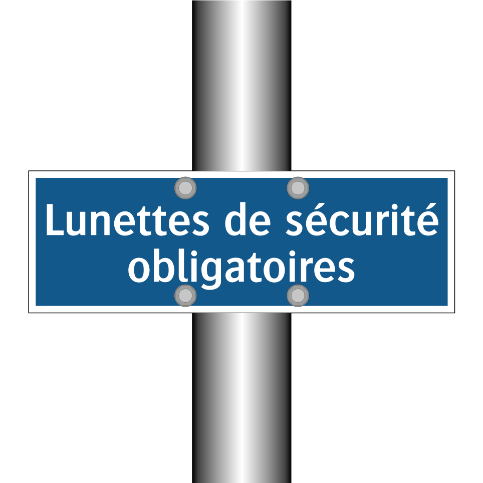 Lunettes de sécurité obligatoires