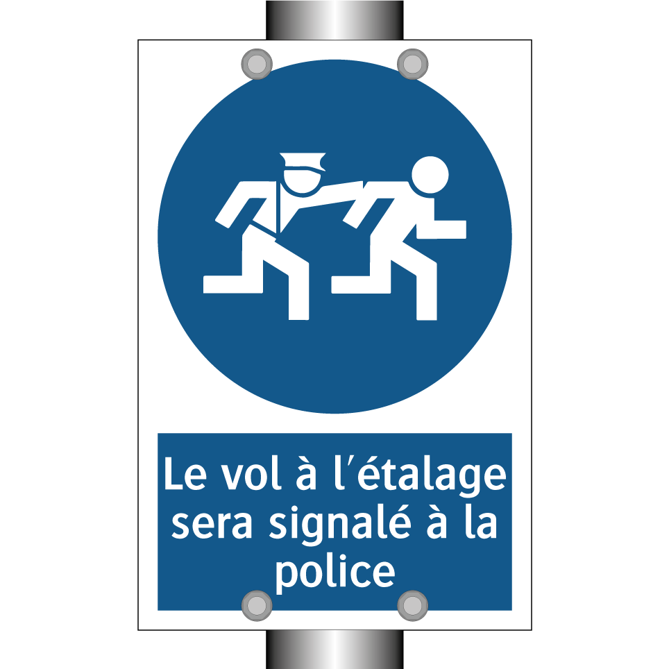 Le vol à l'étalage sera signalé à la police