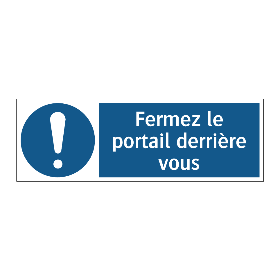 Fermez le portail derrière vous