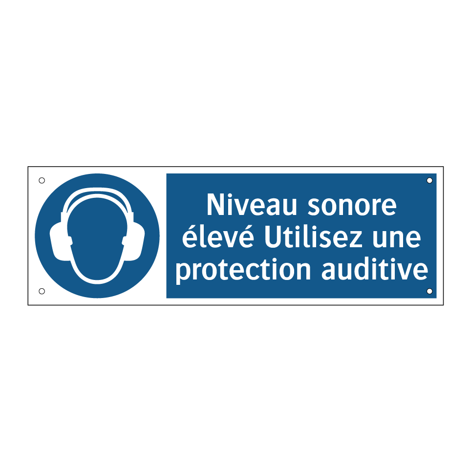 Niveau sonore élevé Utilisez une protection auditive