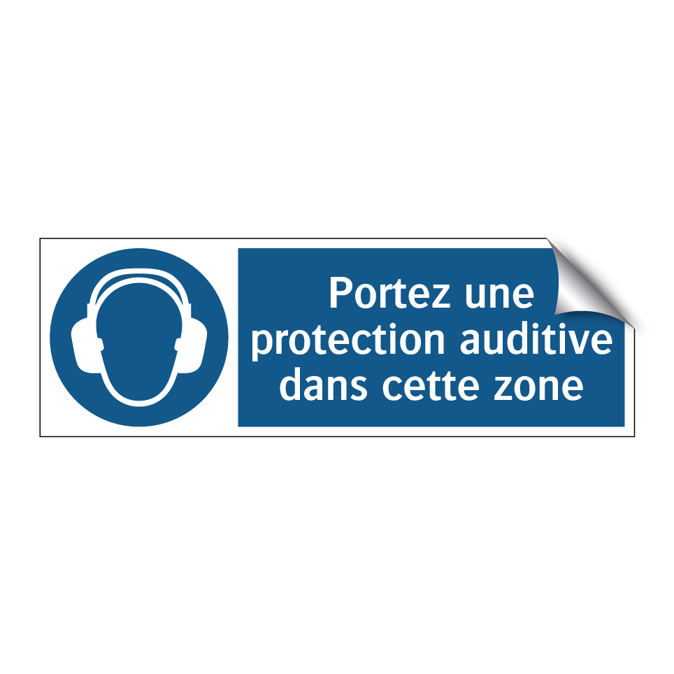 Portez une protection auditive dans cette zone