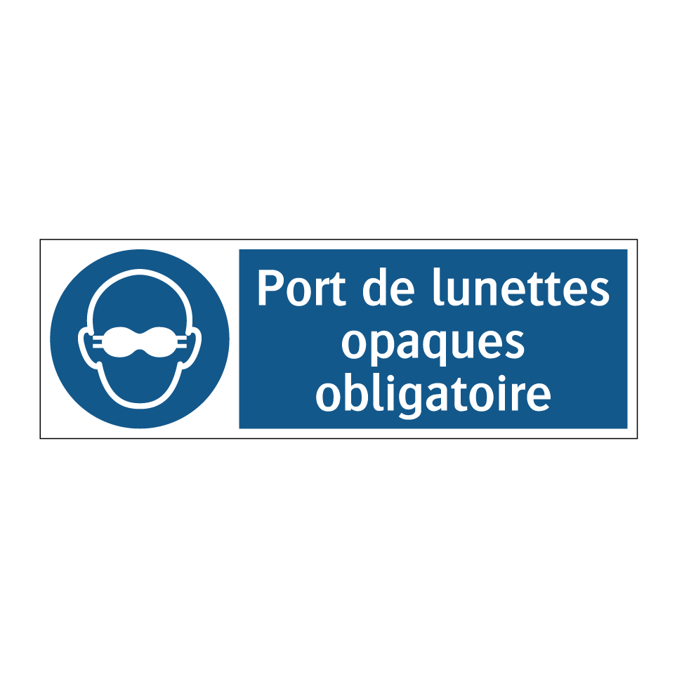 Port de lunettes opaques obligatoire
