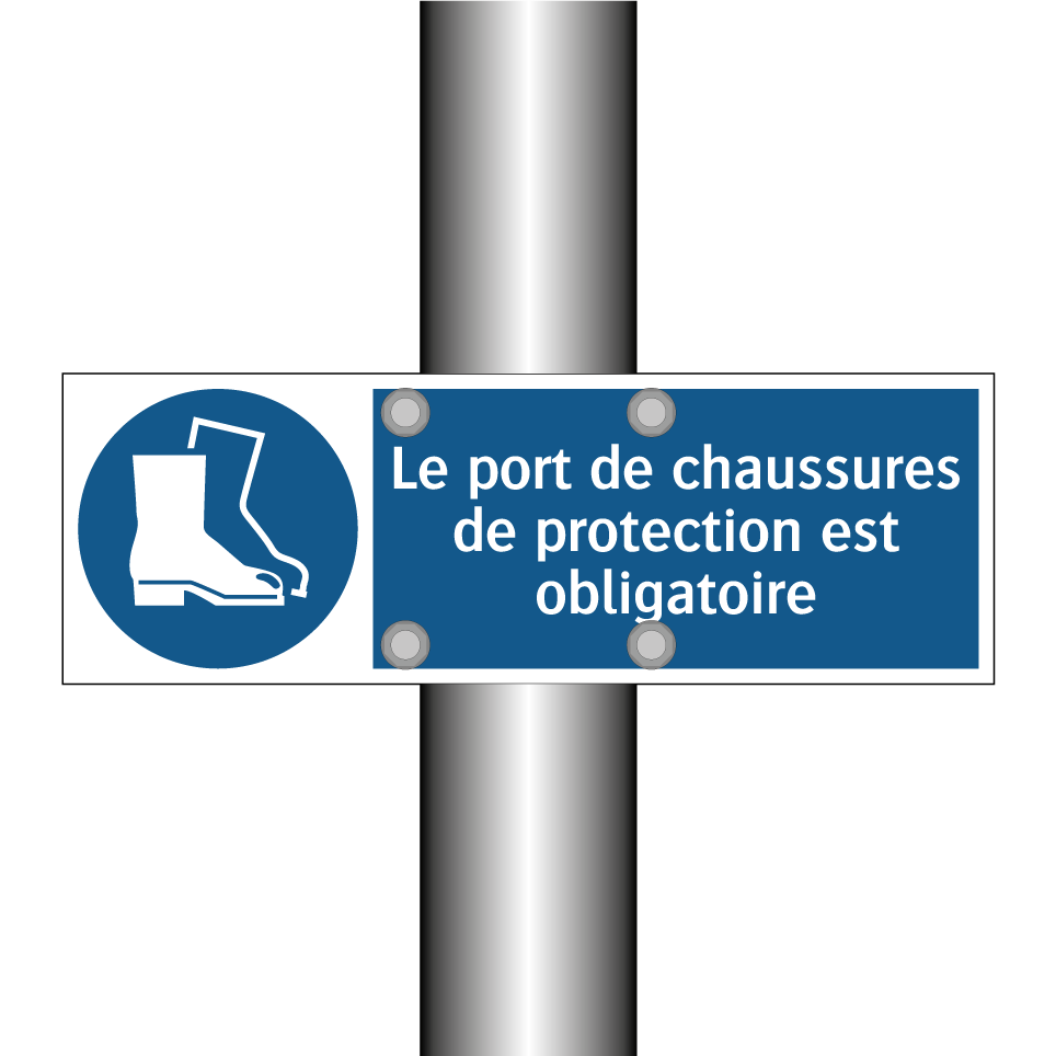 Le port de chaussures de protection est obligatoire