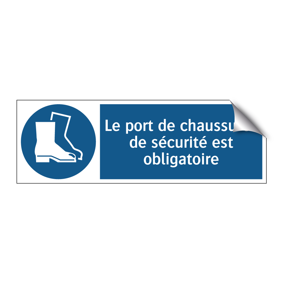 Le port de chaussures de sécurité est obligatoire