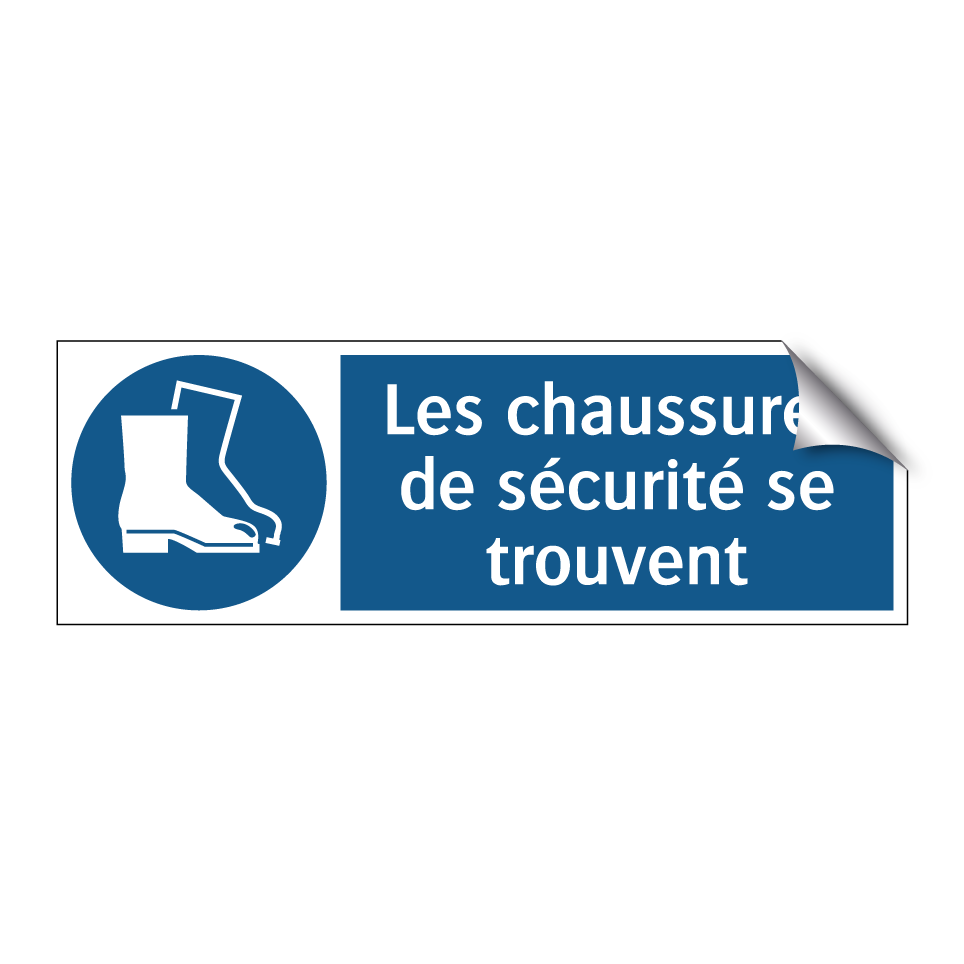 Les chaussures de sécurité se trouvent