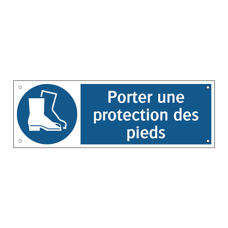 Porter une protection des pieds