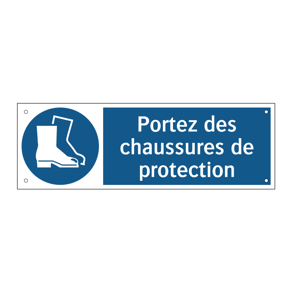 Portez des chaussures de protection