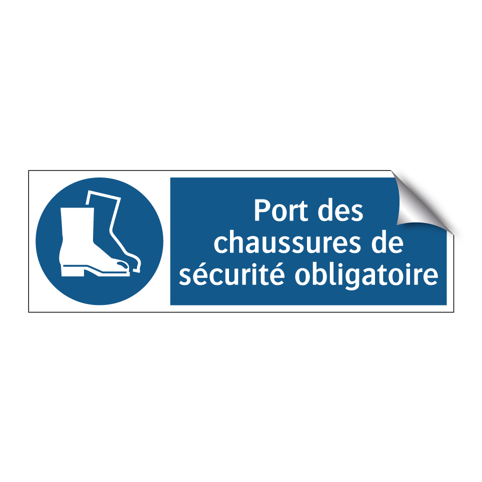 Port des chaussures de sécurité obligatoire