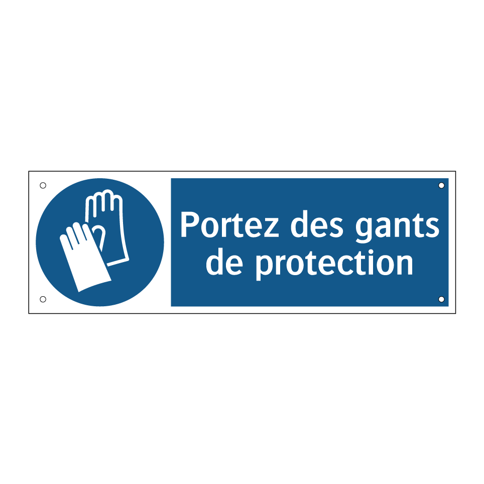 Portez des gants de protection