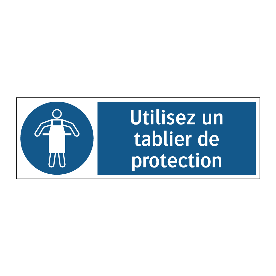 Utilisez un tablier de protection
