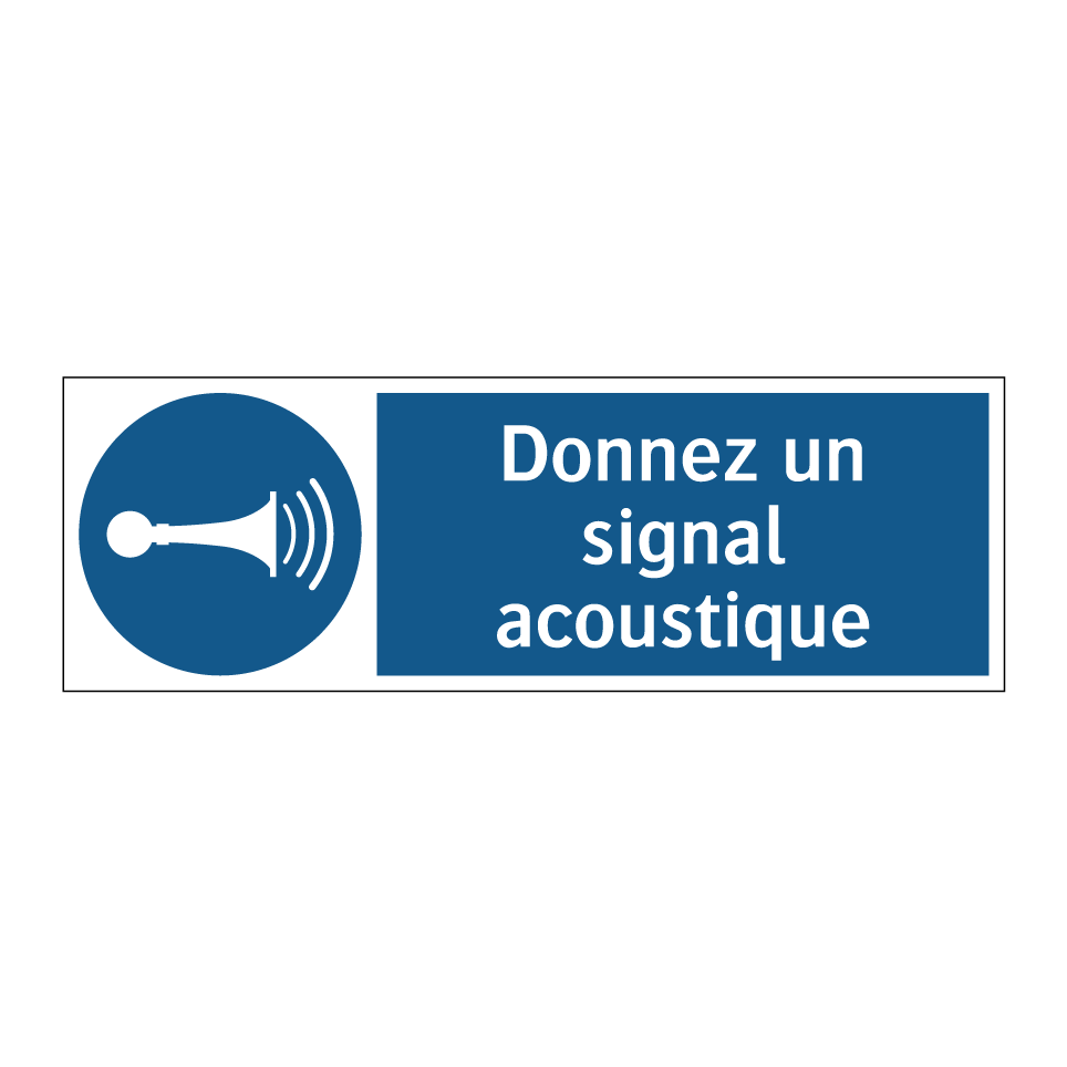 Donnez un signal acoustique