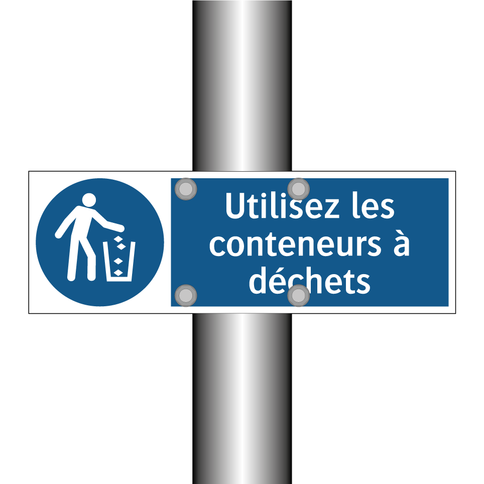Utilisez les conteneurs à déchets