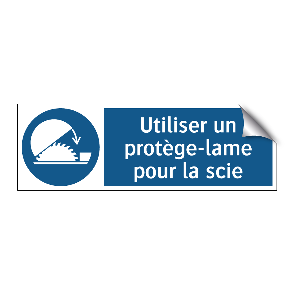 Utiliser un protège-lame pour la scie