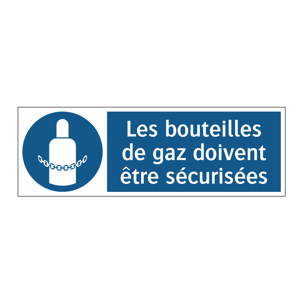 Les bouteilles de gaz doivent être sécurisées