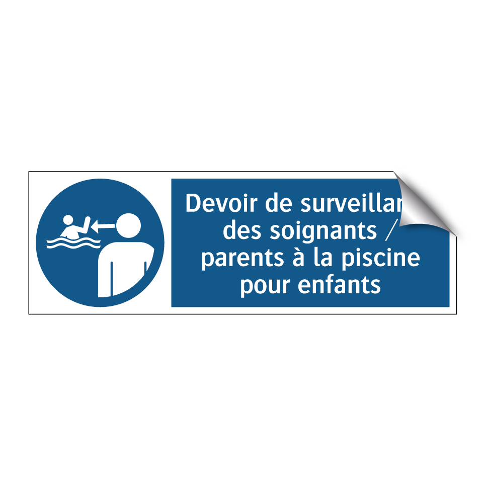 Devoir de surveillance des soignants / parents à la piscine pour enfants