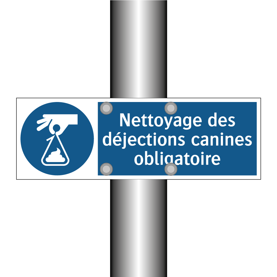 Nettoyage des déjections canines obligatoire