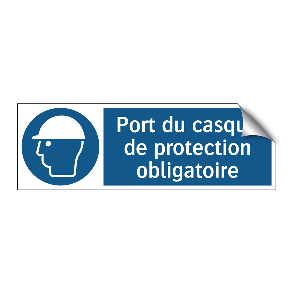 Port du casque de protection obligatoire