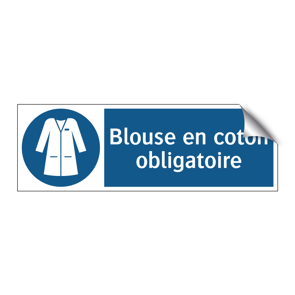 Blouse en coton obligatoire
