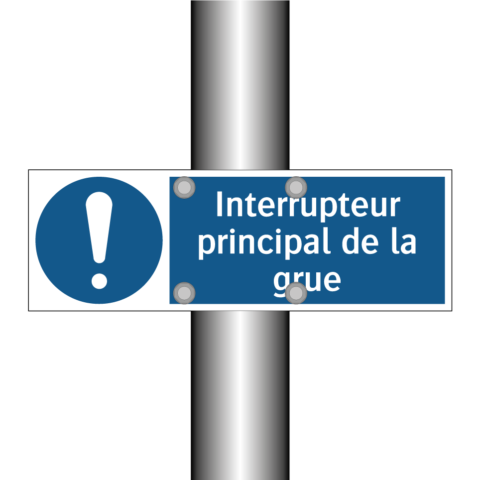 Interrupteur principal de la grue
