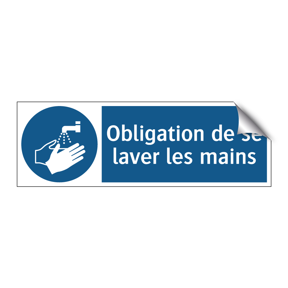 Obligation de se laver les mains