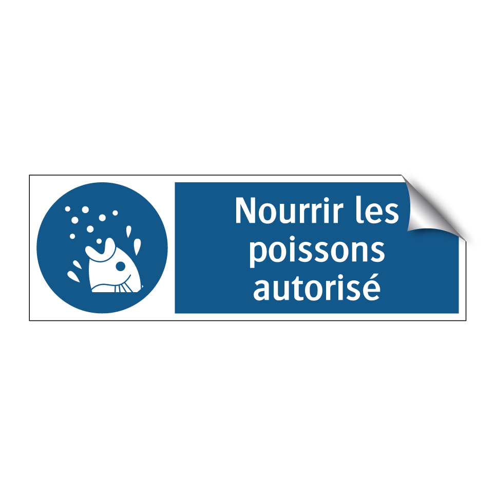 Nourrir les poissons autorisé