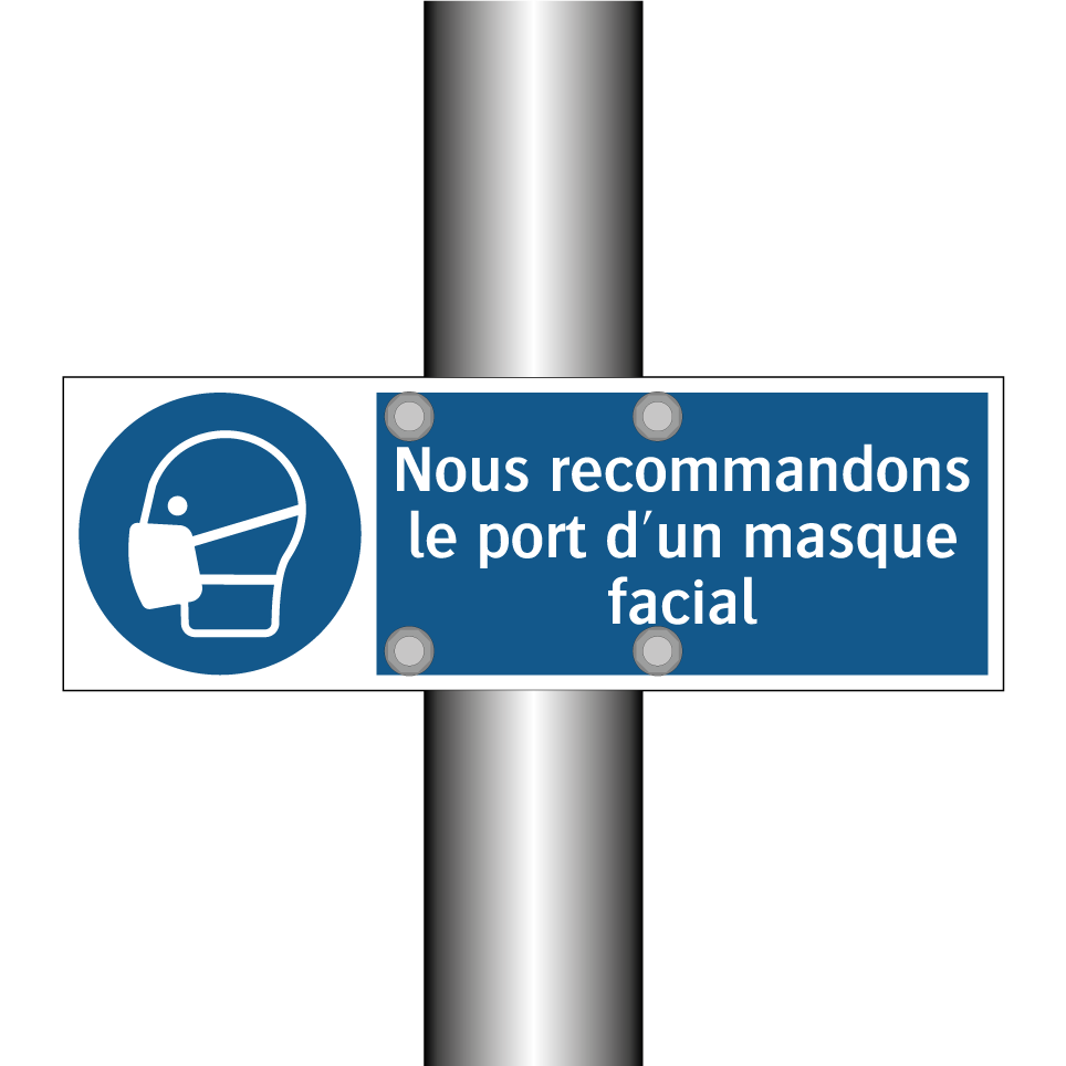 Nous recommandons le port d'un masque facial