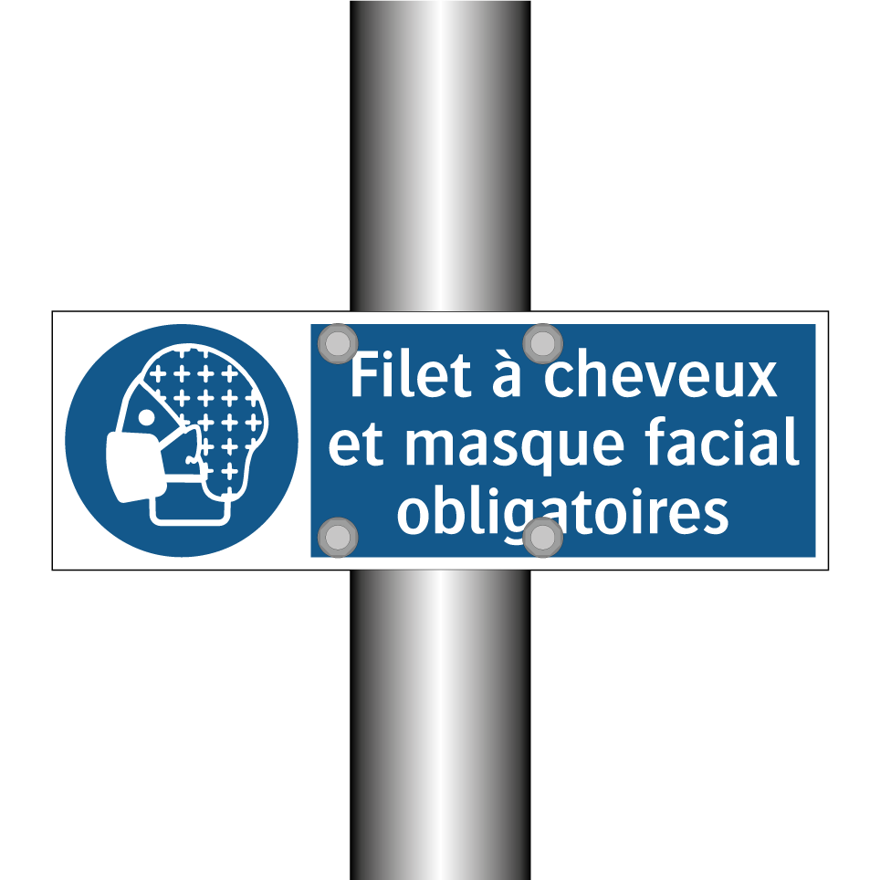 Filet à cheveux et masque facial obligatoires