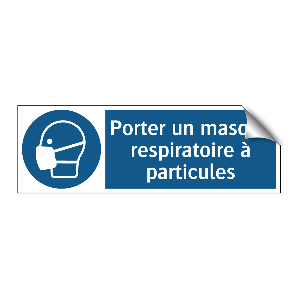 Porter un masque respiratoire à particules