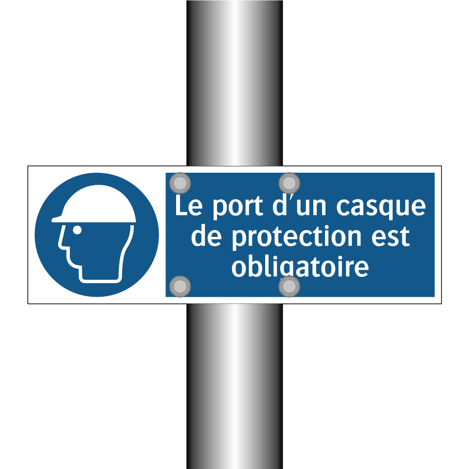 Le port d'un casque de protection est obligatoire