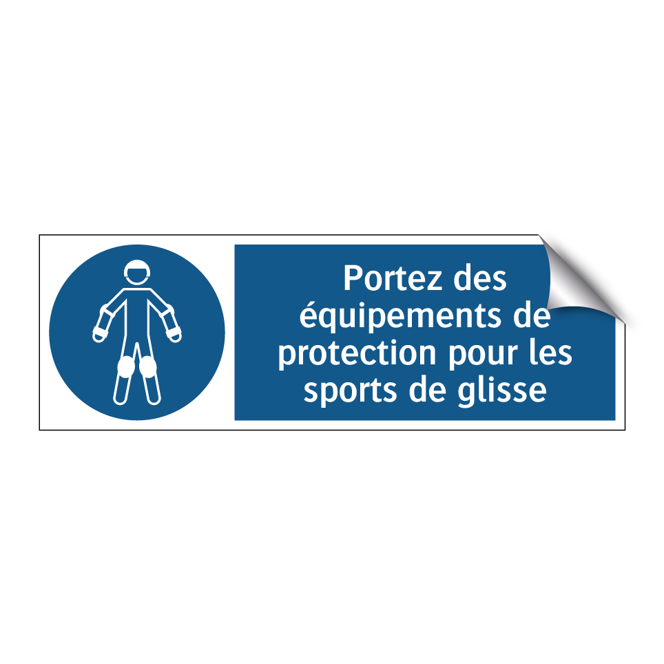 Portez des équipements de protection pour les sports de glisse