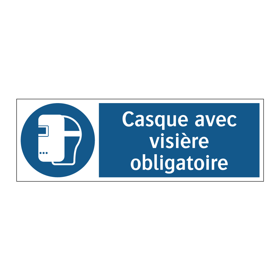 Casque avec visière obligatoire